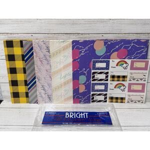 Vintage Gift Wrap Wrapping Paper Lot New and Scraps Crafting Assorted